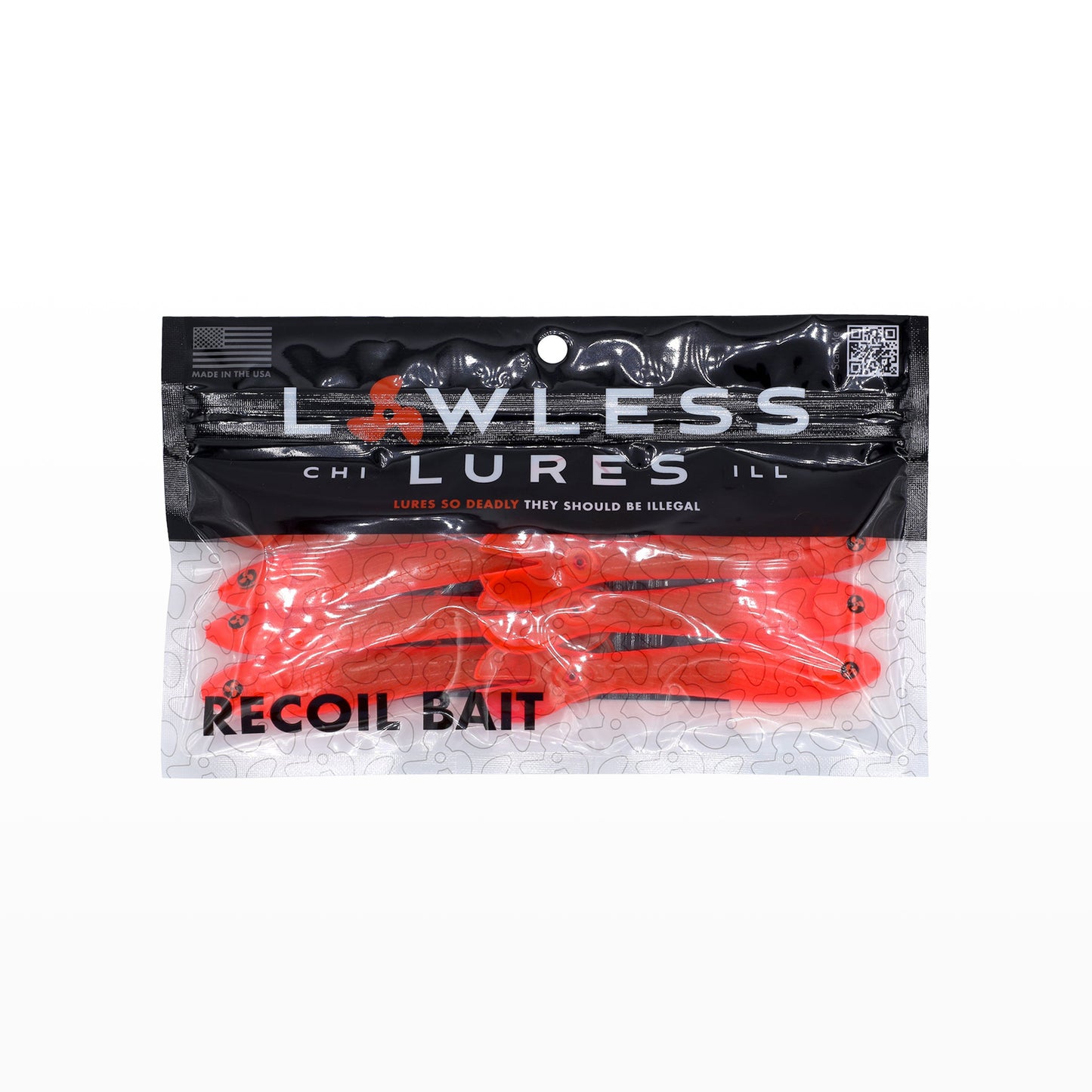 Lawless Lures Merthiolate Recoil Fishing Bait Packaging