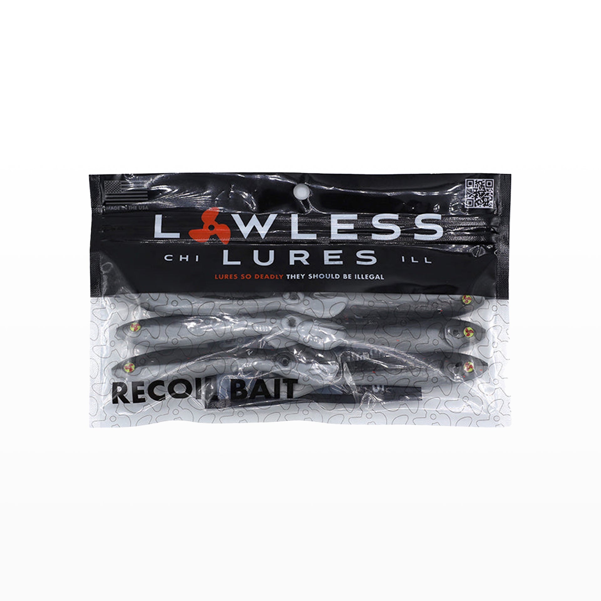 Outlaw (Shad) - 3.25 Lawless Lures 9 Pc Recoil Bait Set